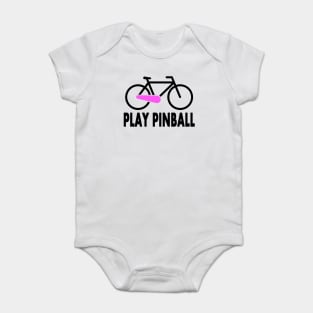 Bicycle Pinball black/pink Baby Bodysuit